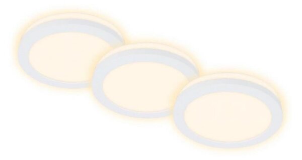 SET 3x corp de iluminat LED încastrat pentru baie Briloner 7055-036 LED/3W/230V IP44