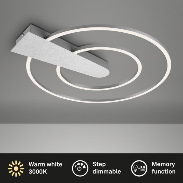 Plafonieră LED dimabilă Briloner 3543-018 NICO LED/25W/230V crom