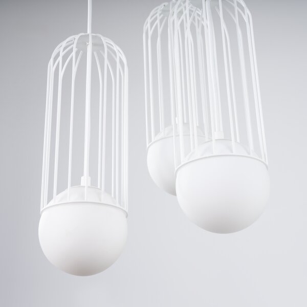 Lustră pe cablu Sollux SL.1335 BRINA 3xG9/8W/230V alb
