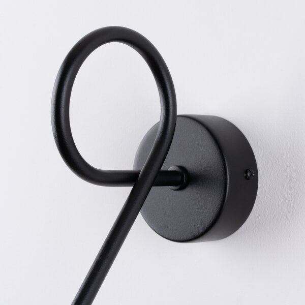 Lampă de perete Sollux SL.1433 LOOP 1xE27/15W/230V negru