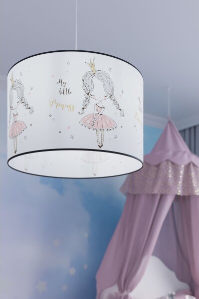 Lustră pe cablu pentru copii Sollux SL.1415 PRINCESS 1xE27/15W/230V d. 40 cm