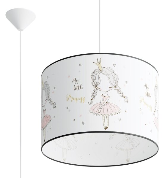 Lustră pe cablu pentru copii Sollux SL.1415 PRINCESS 1xE27/15W/230V d. 40 cm