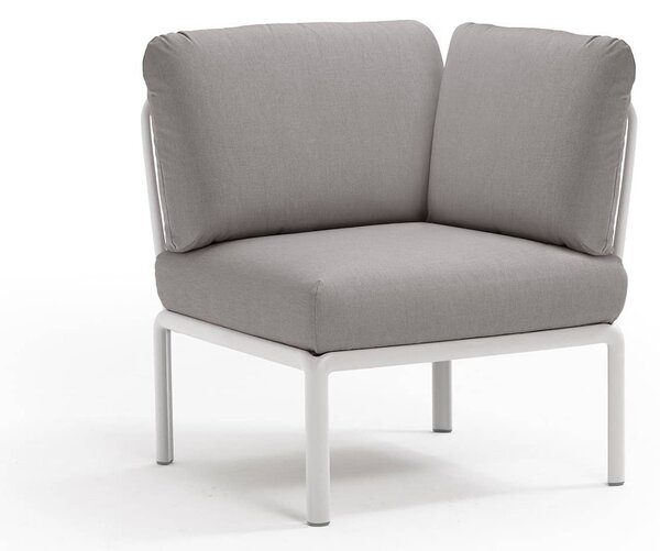 Fotoliu coltar de Exterior, Nardi - Komodo Elemento Angolo - Bianco grigio komodo