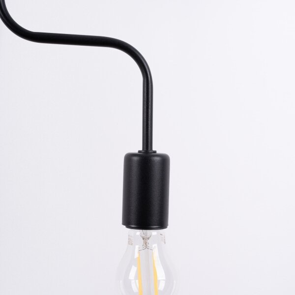 Lustră aplicată Sollux SL.1446 VECTOR 4xE27/15W/230V negru