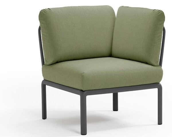 Fotoliu coltar de Exterior, Nardi - Komodo Elemento Angolo - Antracite giungla Sunbrella®