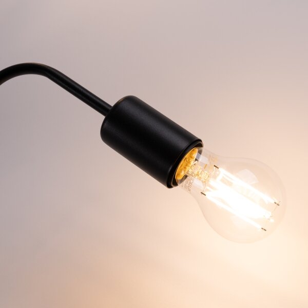 Lustră aplicată Sollux SL.1446 VECTOR 4xE27/15W/230V negru