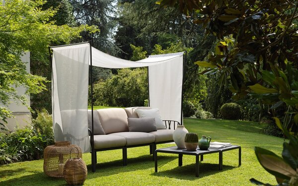 Fotoliu de Exterior cu o Cotiera Nardi - Komodo Elemento Terminale DX/SX - Agave canvas Sunbrella®