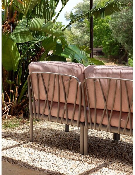 Fotoliu de Exterior cu o Cotiera Nardi - Komodo Elemento Terminale DX/SX - Agave canvas Sunbrella®