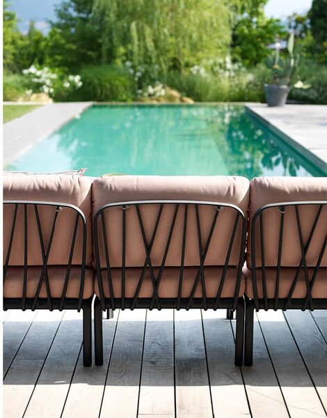 Fotoliu de Exterior fara Cotiera, Nardi - Komodo Elemento Centrale - Antracite adriatic Sunbrella®