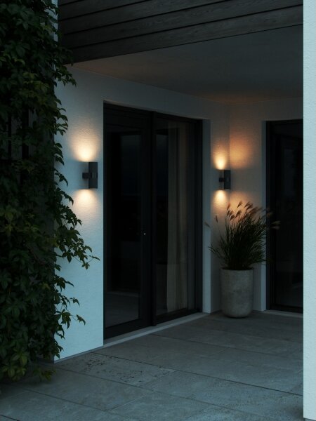 Aplică de exterior Nordlux KYKLOP 2xGU10/25W/230V IP54 negru