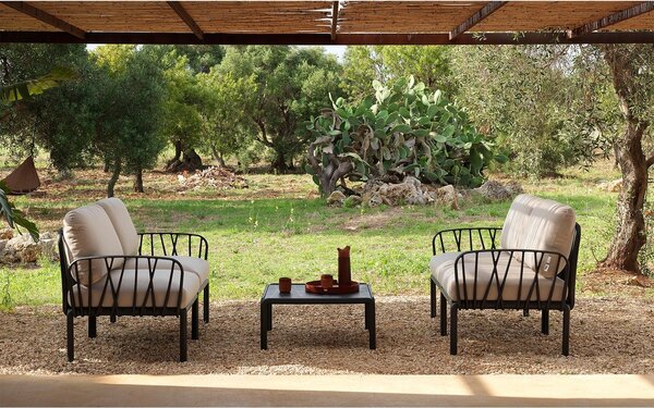 Fotoliu de Exterior cu o Cotiera Nardi - Komodo Elemento Terminale DX/SX - Agave canvas Sunbrella®
