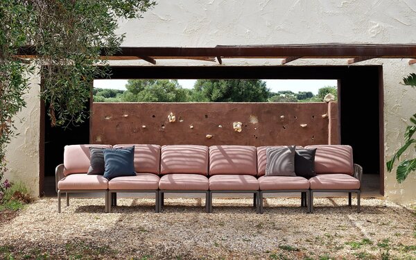 Fotoliu de Exterior cu o Cotiera Nardi - Komodo Elemento Terminale DX/SX - Agave canvas Sunbrella®