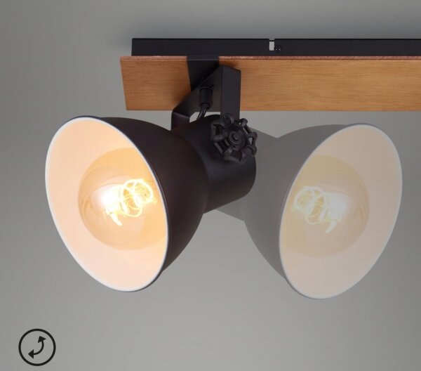Spot Briloner 2742-035 SPOTLIGHT 3xE27/40W/230V negru