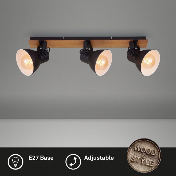 Spot Briloner 2742-035 SPOTLIGHT 3xE27/40W/230V negru