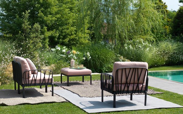 Fotoliu de Exterior cu o Cotiera Nardi - Komodo Elemento Terminale DX/SX - Agave canvas Sunbrella®