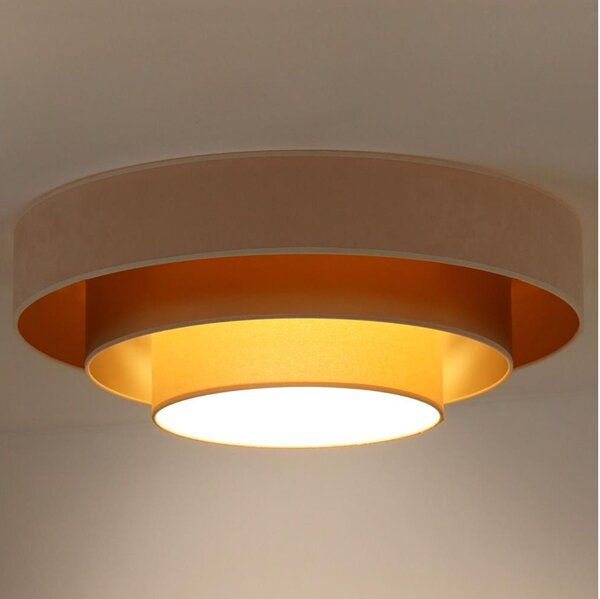 Plafonieră LED Duolla LUNETA LED/26W/230V d. 60 cm 4000K crem/bej