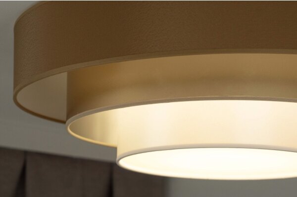 Plafonieră LED Duolla LUNETA LED/26W/230V d. 60 cm 4000K maro/auriu