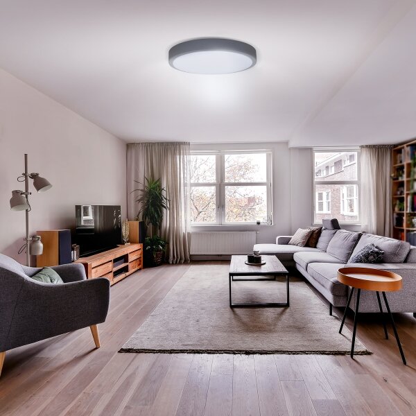 Solight WO8002 - Lampă LED reglabilă GREY 60W/230V 3000-6500K pr. 49 cm + DO
