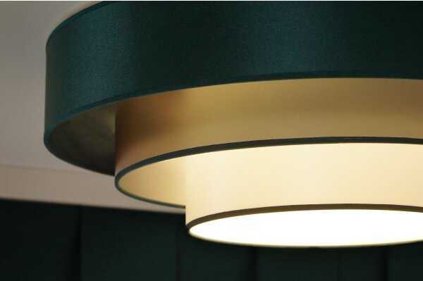 Plafonieră LED Duolla LUNETA LED/26W/230V d. 60 cm 4000K verde/auriu