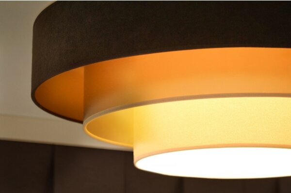 Plafonieră LED Duolla LUNETA LED/26W/230V d. 60 cm 4000K maro/auriu