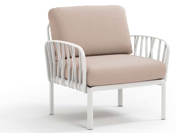 Fotoliu Exterior Nardi - Komodo Poltrona - Bianco canvas Sunbrella®