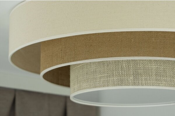 Plafonieră LED Duolla LUNETA LED/26W/230V d. 60 cm 4000K crem/maro