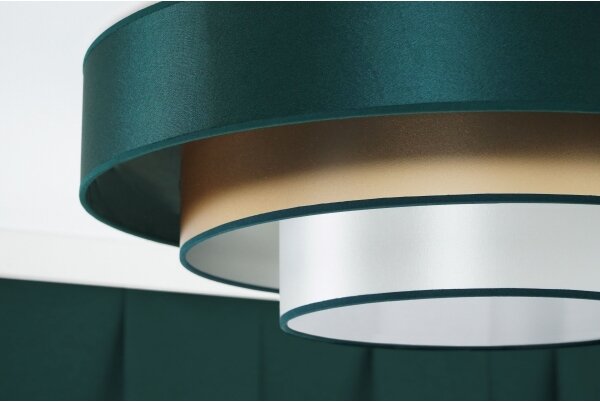Plafonieră LED Duolla LUNETA LED/26W/230V d. 60 cm 4000K verde/auriu