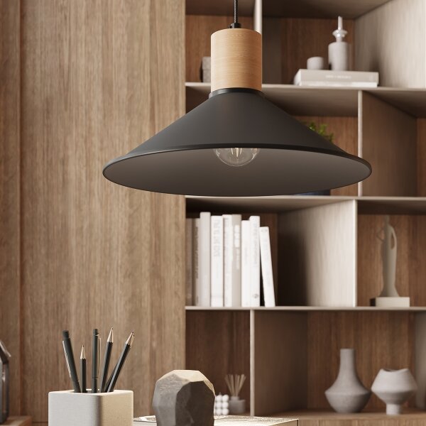 Lustră pe cablu Sollux SL.1320 JAGA 1xE27/15W/230V negru