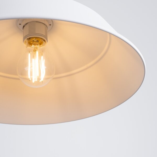 Lustră pe cablu Sollux SL.1321 FANO 1xE27/15W/230V alb