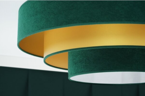 Plafonieră LED Duolla LUNETA LED/26W/230V d. 60 cm 4000K verde/auriu