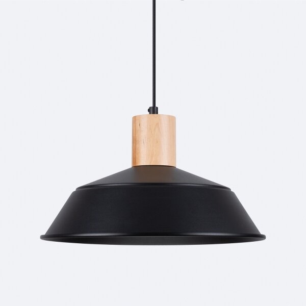 Lustră pe cablu Sollux SL.1322 FANO 1xE27/15W/230V negru