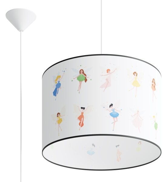 Lustră pe cablu pentru copii Sollux SL.1417 FAIRY 1xE27/15W/230V d. 40 cm