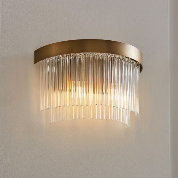 Endon 119125 - Aplica de perete CLERMONT, 2x E14, 6W, 230V, alamă