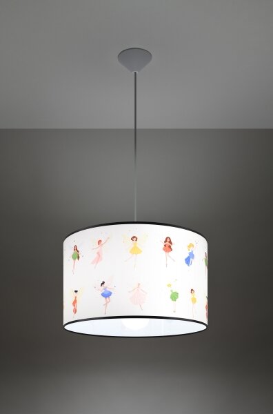 Lustră pe cablu pentru copii Sollux SL.1417 FAIRY 1xE27/15W/230V d. 40 cm
