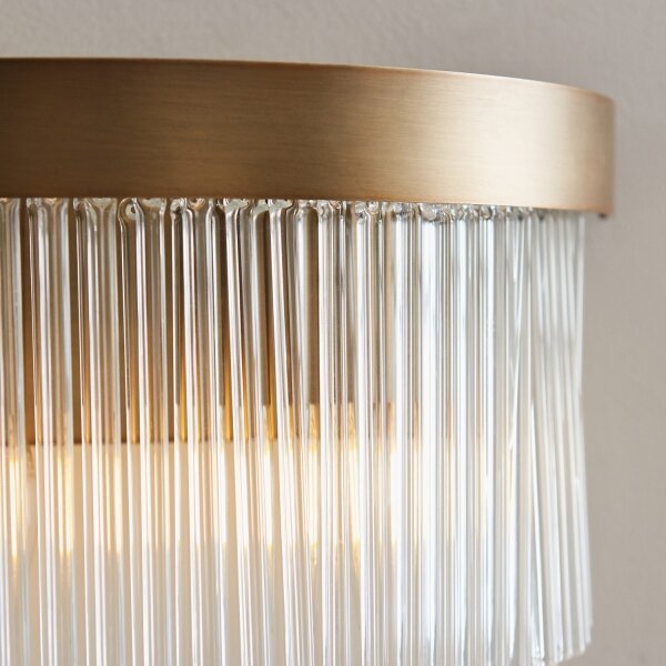 Endon 119125 - Aplica de perete CLERMONT, 2x E14, 6W, 230V, alamă