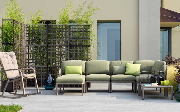 Canapea Modulara Exterior Nardi - Komodo 5 - Tortora ghiaccio Sunbrella®