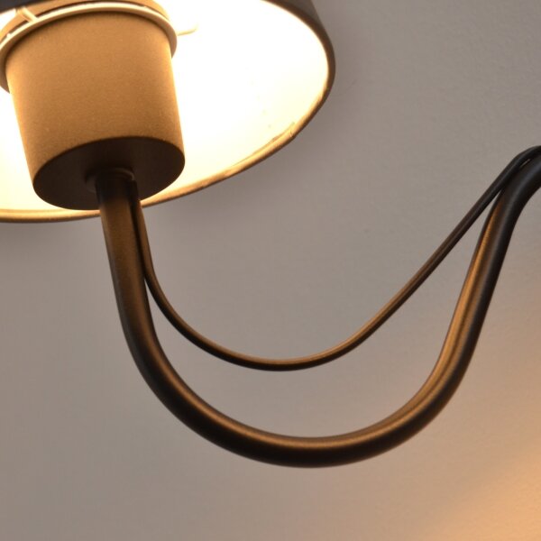 Lampă de perete MALBO 1xE27/15W/230V gri/negru
