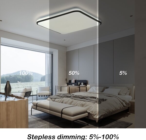 Plafonieră LED dimabilă Brilagi SMART LED/36W/230V 45x45 cm Wi-Fi Tuya + telecomandă