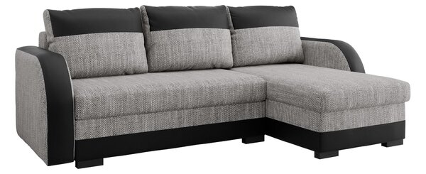 Colțar Gratia, Funcția de dormit, Spațiu de depozitare, 230x140x85cm, 103.5 kg, Picioare: Plastic, Lemn