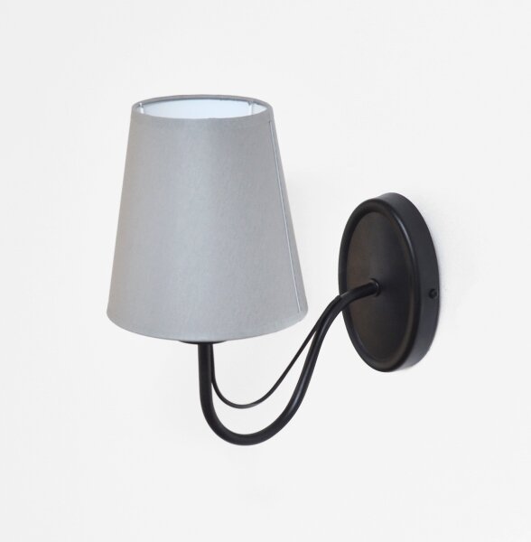 Lampă de perete MALBO 1xE27/15W/230V gri/negru