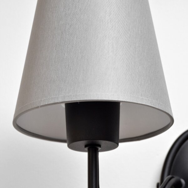 Lampă de perete MALBO 1xE27/15W/230V gri/negru