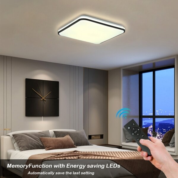 Brilagi - Plafonieră LED dimmabilă SMART/24W/230V 43x43 cm Wi-Fi Tuya + telecomandă