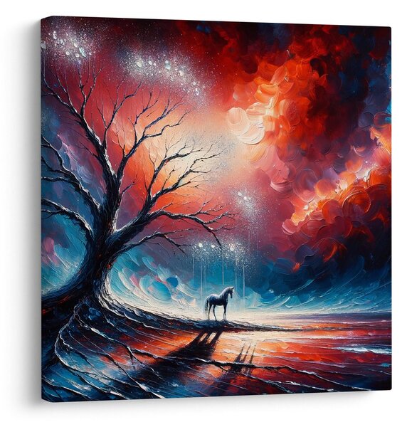 Tablou copacul vieții sub cerul înstelat
