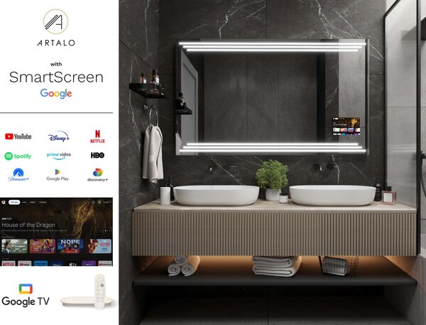 Oglindă LED cu iluminare M17 premium