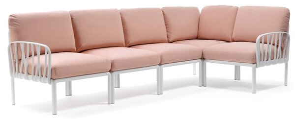 Canapea Modulara Exterior Nardi - Komodo 5 - Bianco rosa quarzo