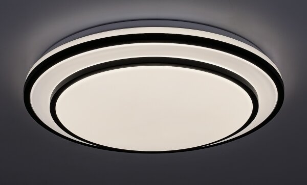Rabalux 2130 - Plafonieră LED dimabilă LUPITA, 40W/230V, neagră, cu telecomandă