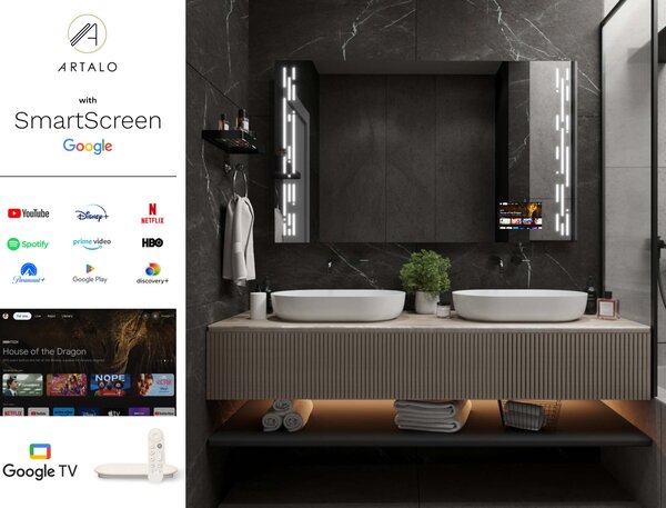 Oglindă LED cu iluminare M19 premium