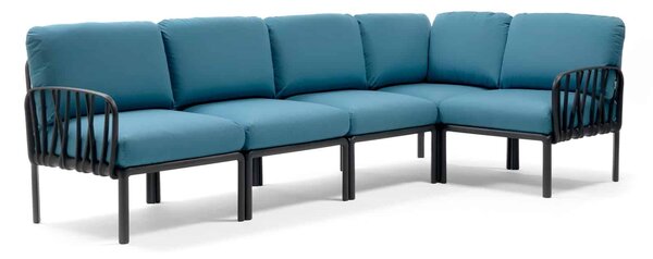 Canapea Modulara Exterior Nardi - Komodo 5 - Antracite adriatic Sunbrella®
