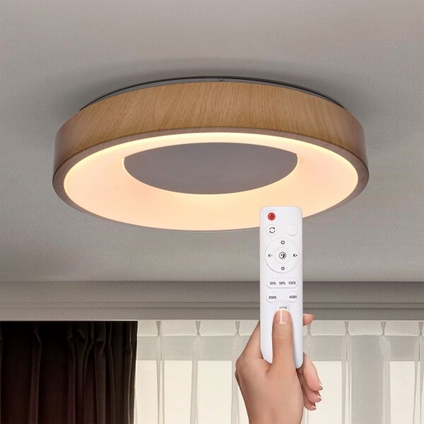 Plafonieră LED dimabilă DORIA LED/48W/230V 3000-6500K + telecomandă