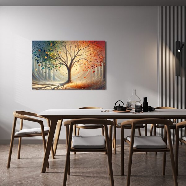Tablou arborele vieții în simfonie de culori